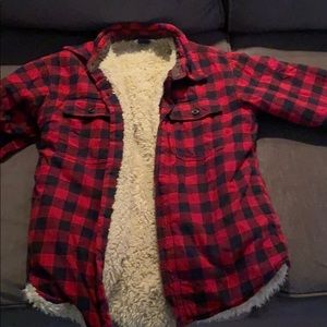 Gap kids flannel with Sherpa lining